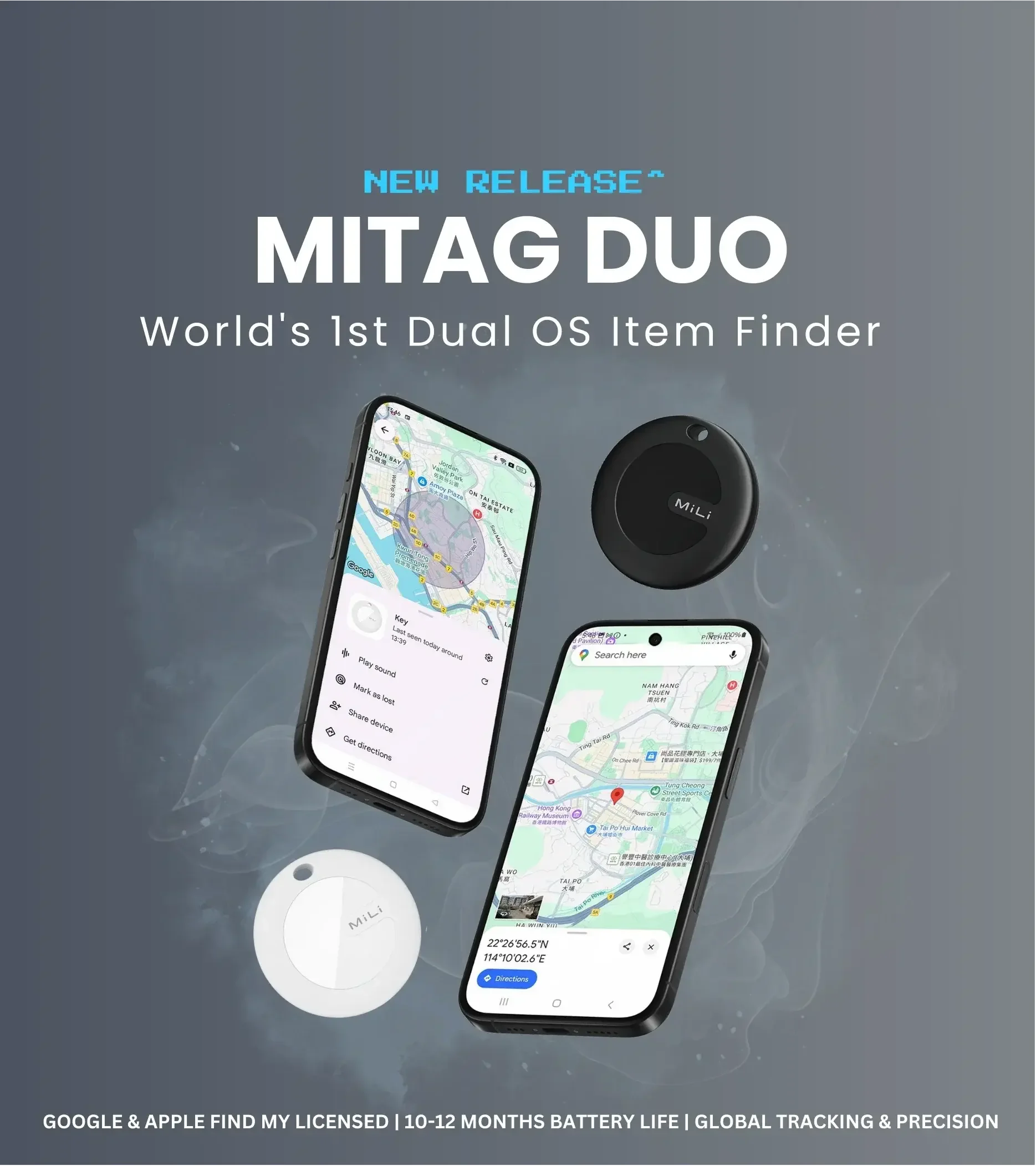 MiLi Unveils The World’s First Apple and Google Licensed Bluetooth Tracker in One Device - Micflip