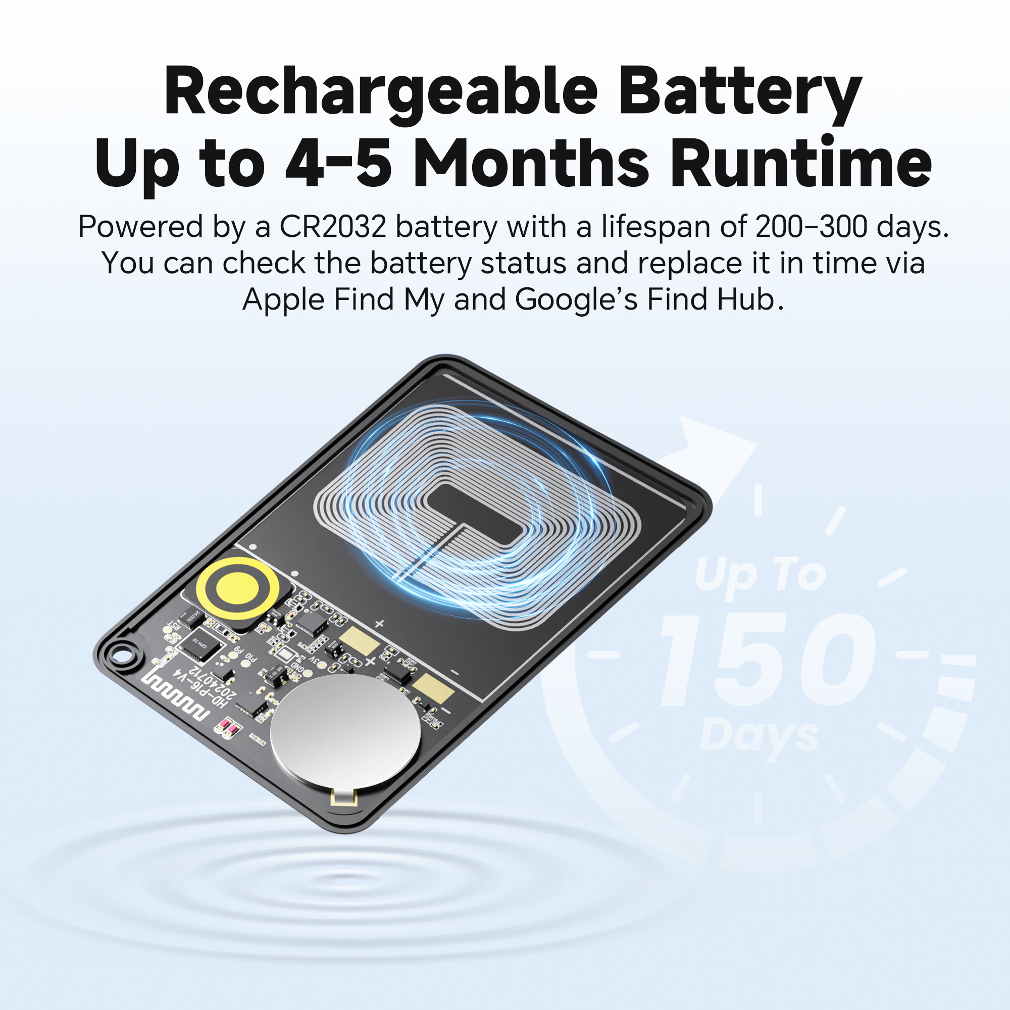 MiCard Duo Wallet Finder - Apple Find My & Google Find Hub