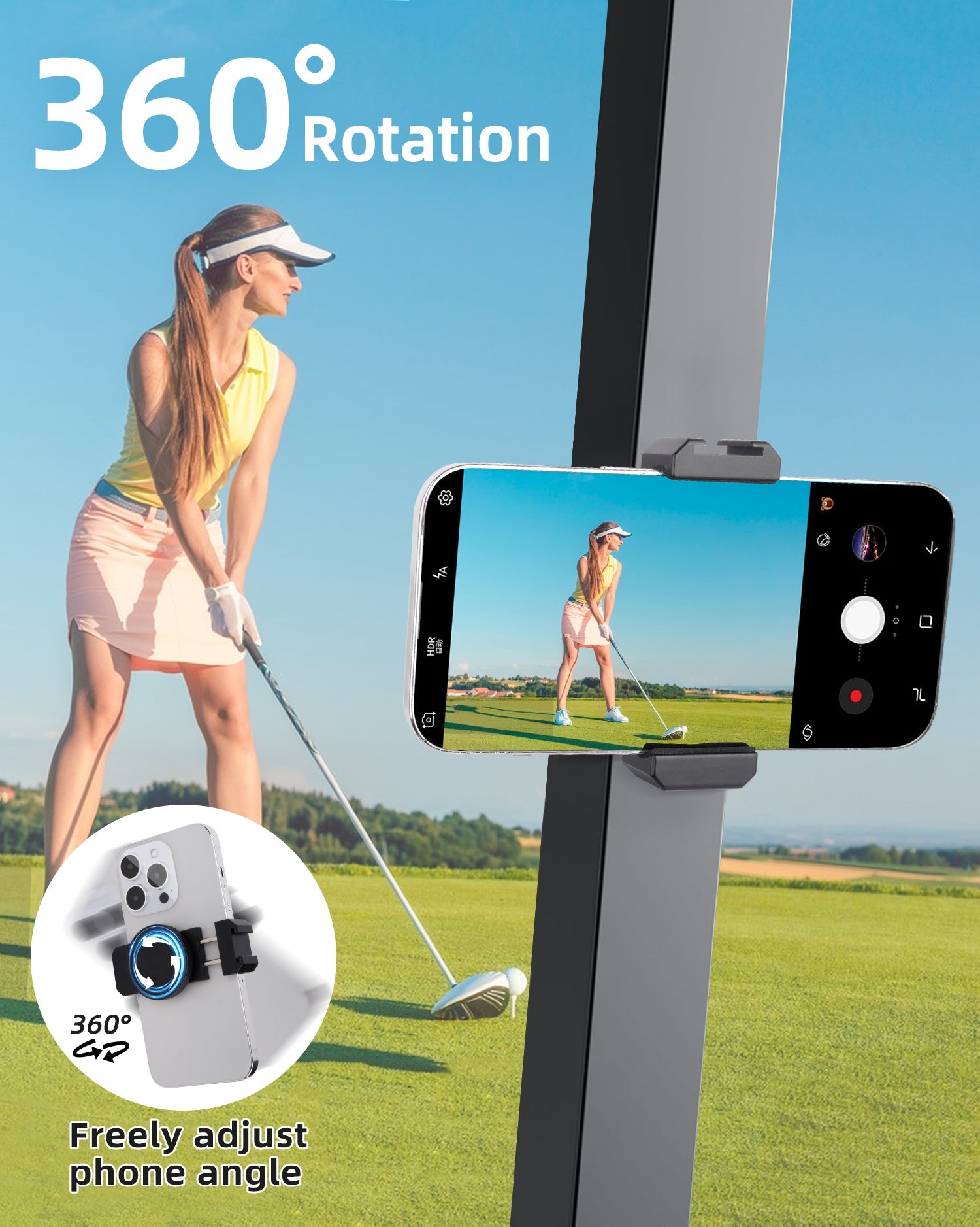 Snaphold - Detachable Magnetic Metal Multi-Functional Phone Clip Holder -