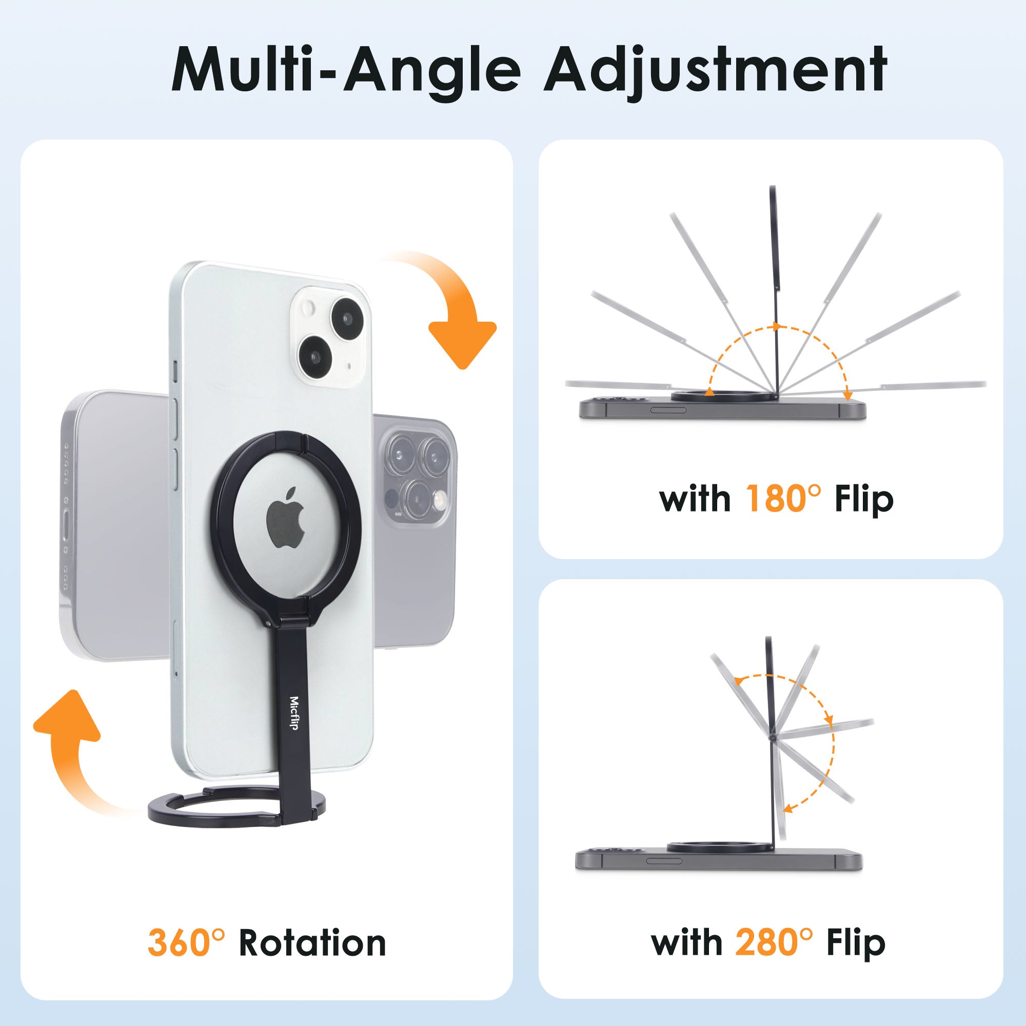 MagFold - Magsafe Double-sided Magnetic Portable Folding Phone Holder -