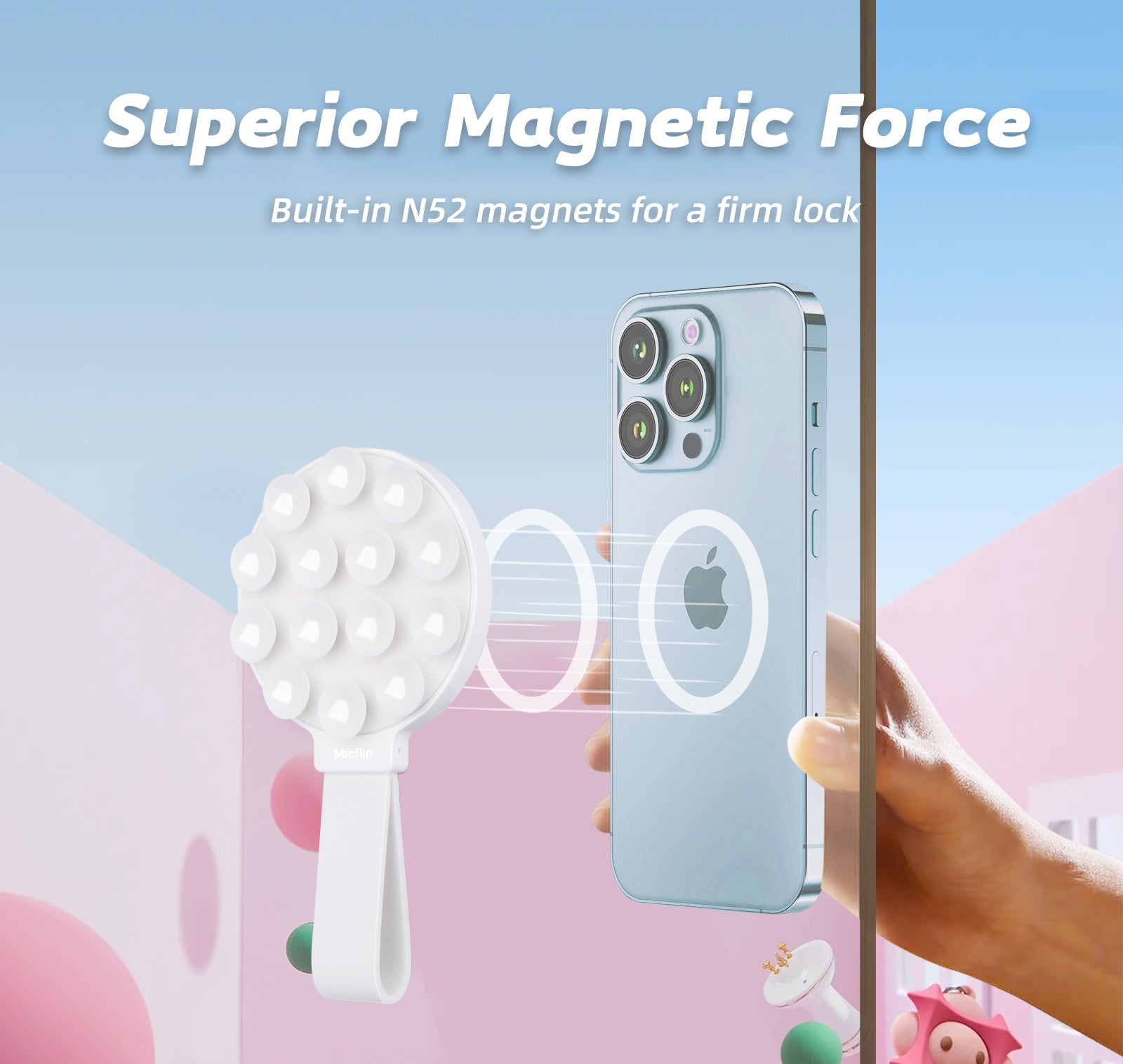 MagSilly - Eco-friendly Silicone Suction Cup Magnetic Phone Holder -