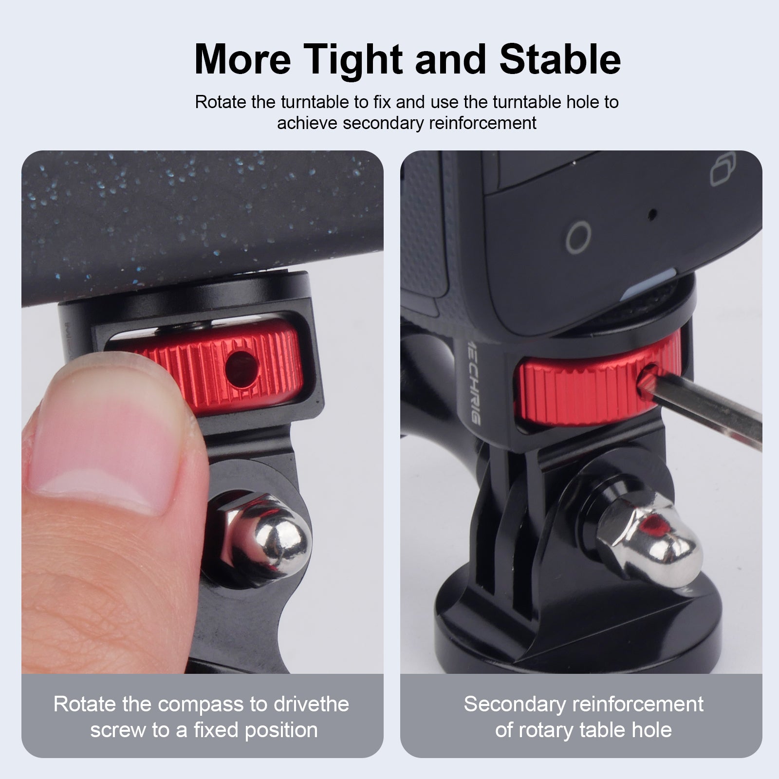 AdaptKit - 1/4" Aluminum Camera Mount Conversion Kit for Insta360 X4 X3/DJI Osmo Pocket 3/Go Pro 13/12/11/10,Lightweight Accessories Adapter for Tripod,Selfie Stick,Stabilizer & Action Gear -