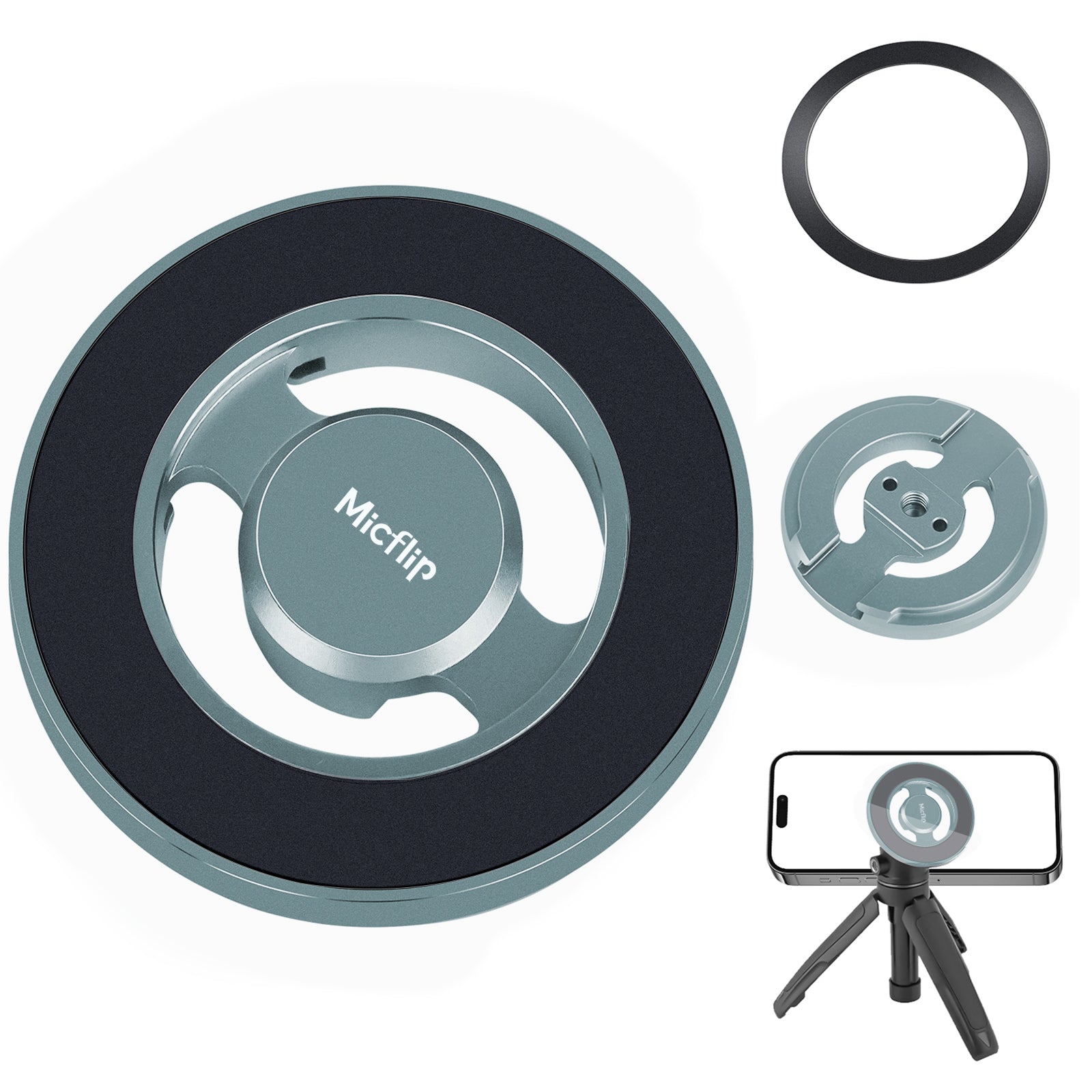 FluxMount Pro - Magnetic Magsafe Metal Multi-functional Cold Shoe Phone Stand -