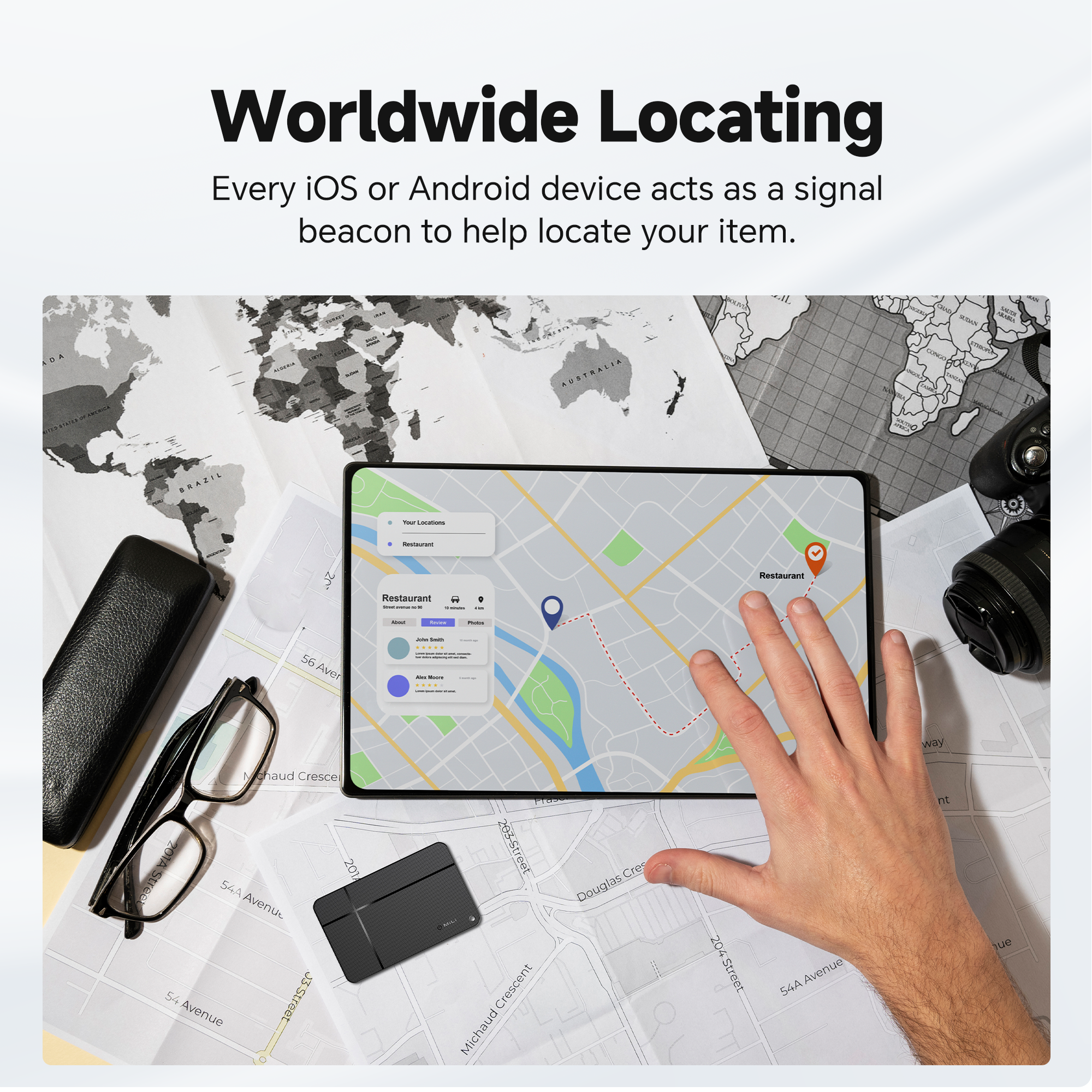 MiCard Duo Wallet Finder - Apple Find My & Google Find Hub