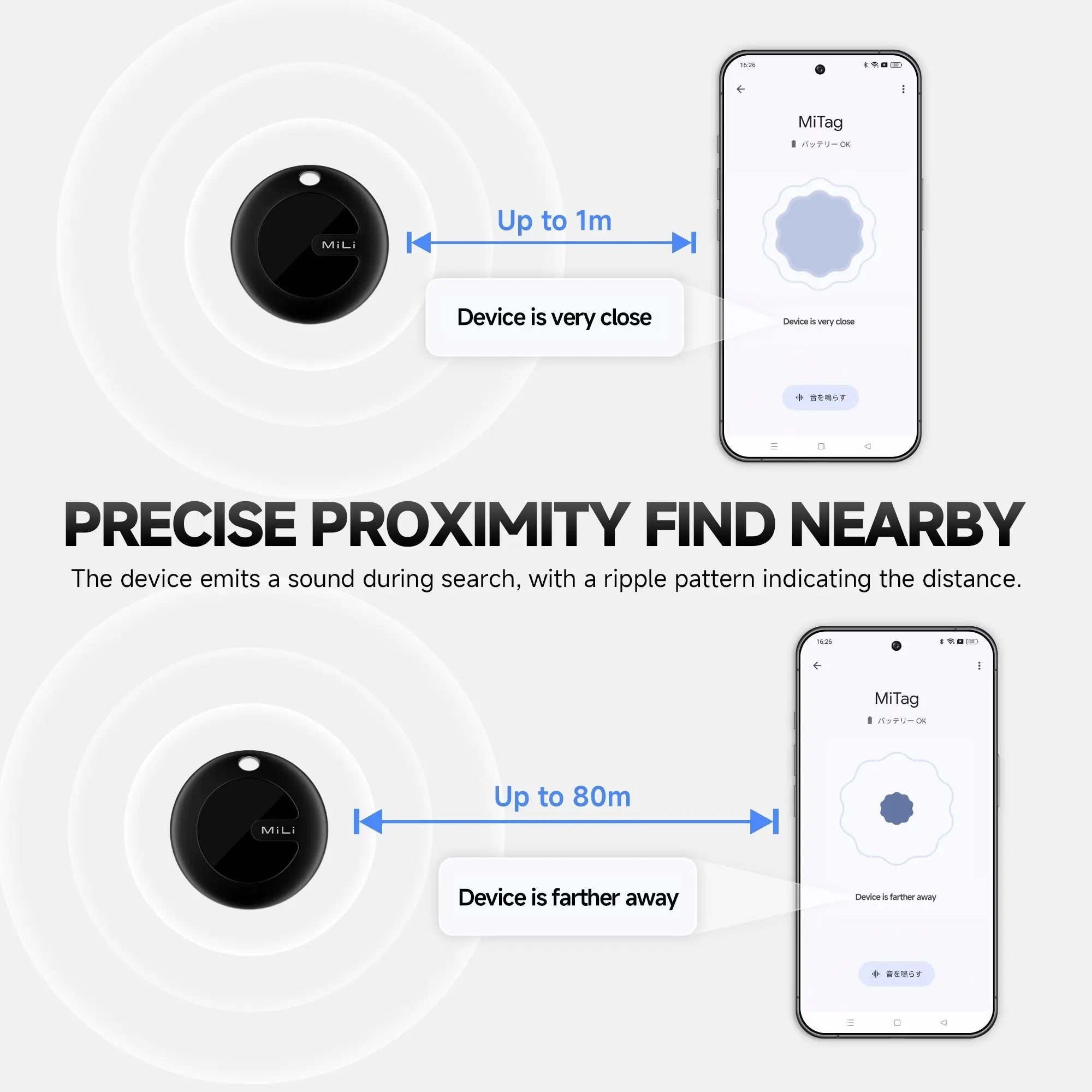 Google Certified Android Tag Waterproof Item Finder Works with Google Find My Device App Compatible with All Android Devices - Micflip