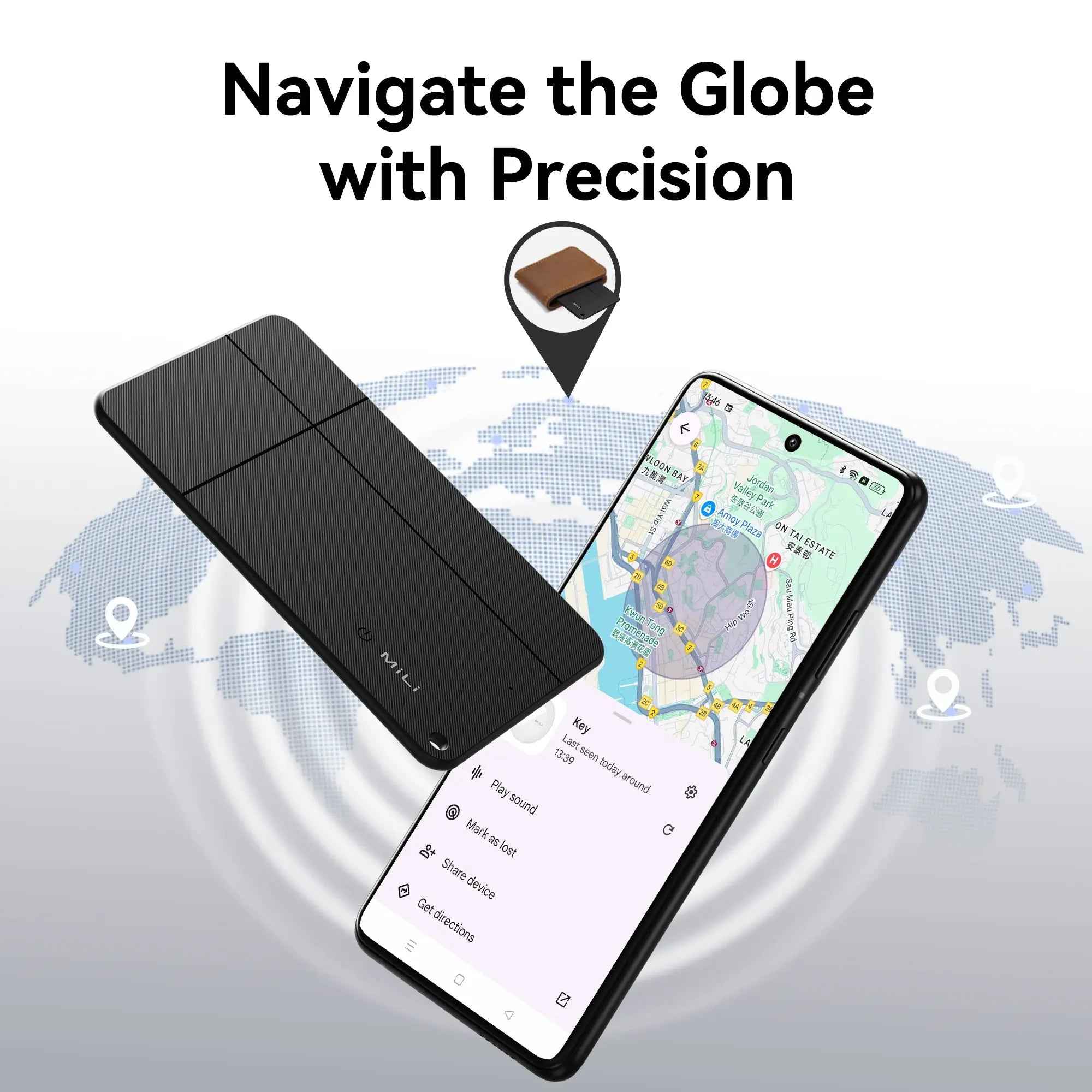 MiCard - Trackable Rechargeable Digital Business Card Wallet Tracker