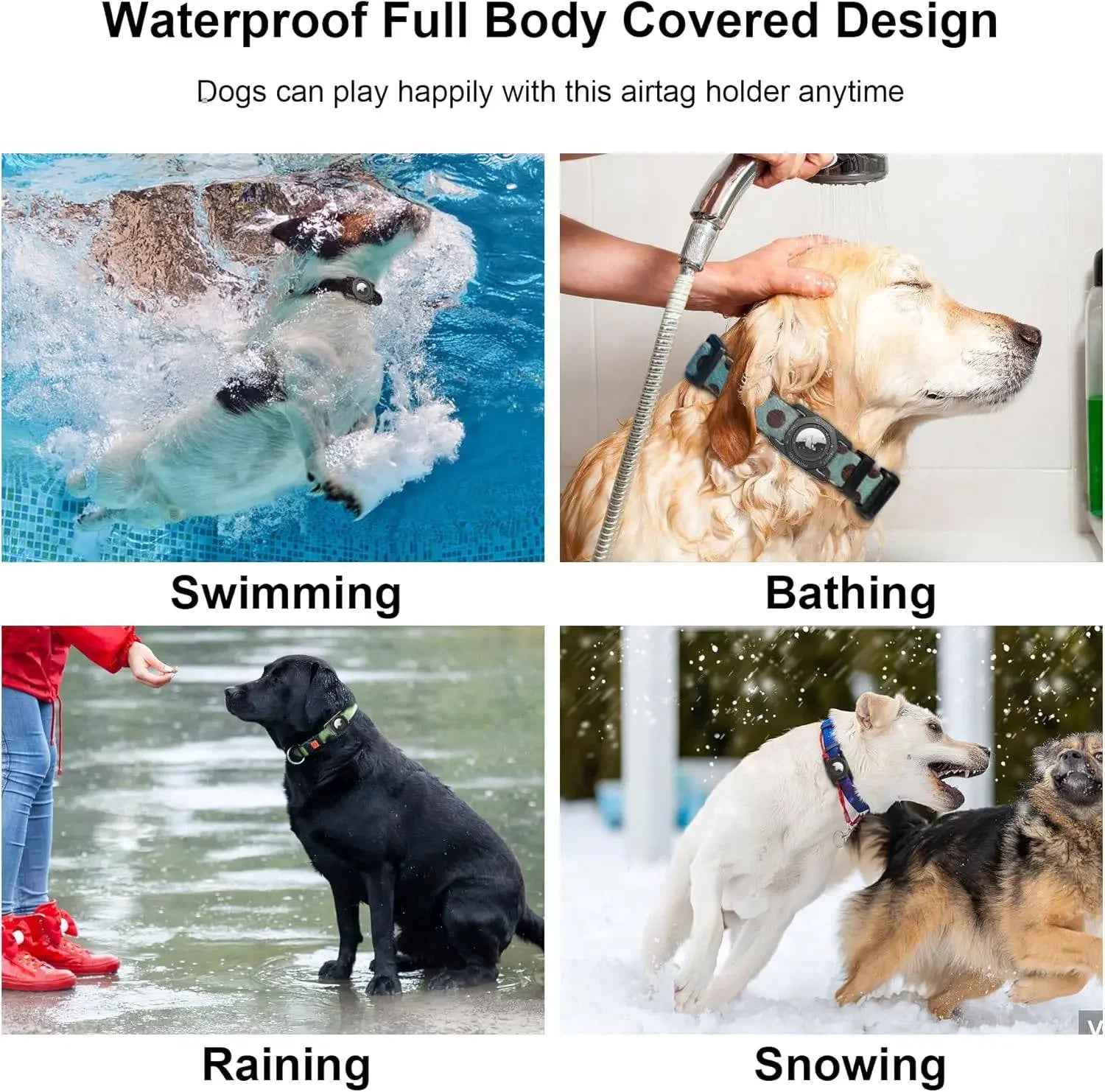 Rubberised Case - Air Tag Case for Dogs -