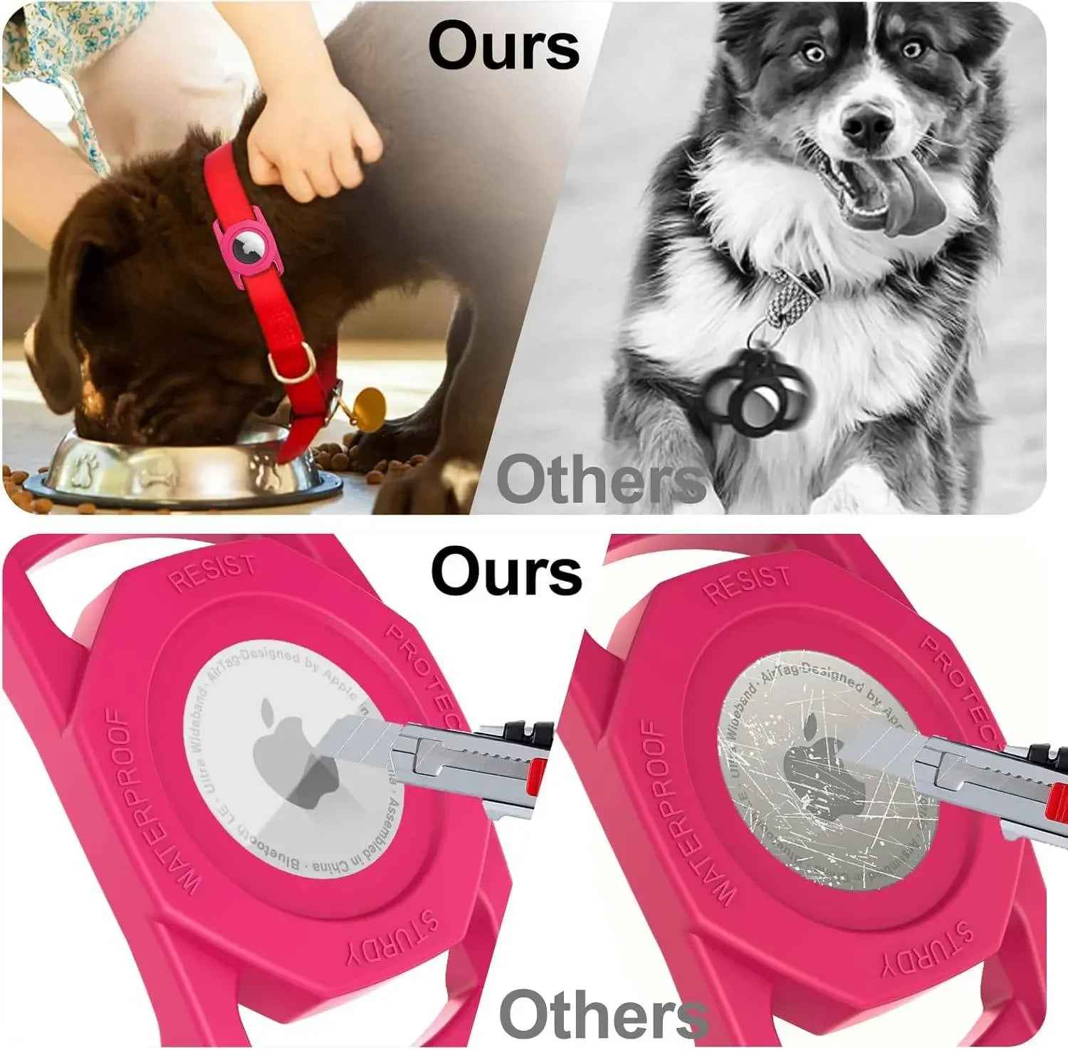 Rubberised Case - Air Tag Case for Dogs