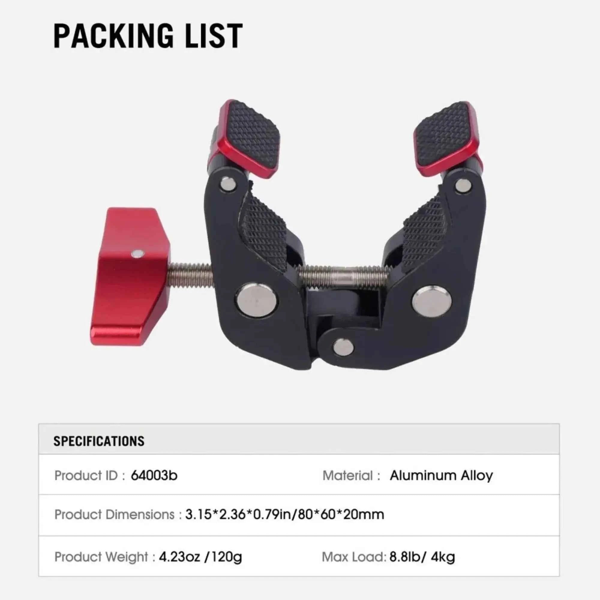 Clamp Xtreme - Adjustable Power Clamp with Scalable Mounting Holes for Camera Rigs