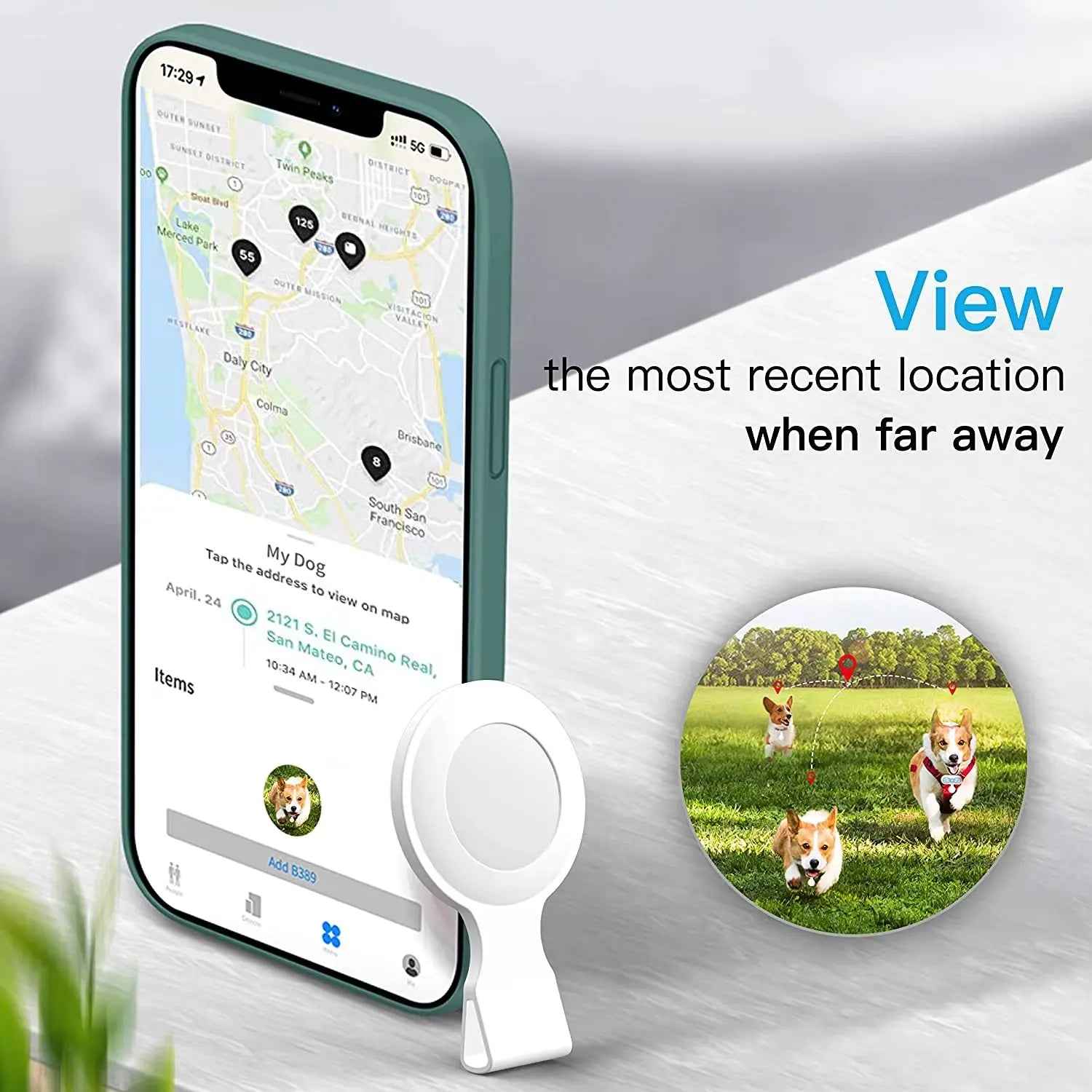 Silicone Airtag Cover Cute Dog Collar Keychain Pet Tracker Compatible for Apples Air tag Case