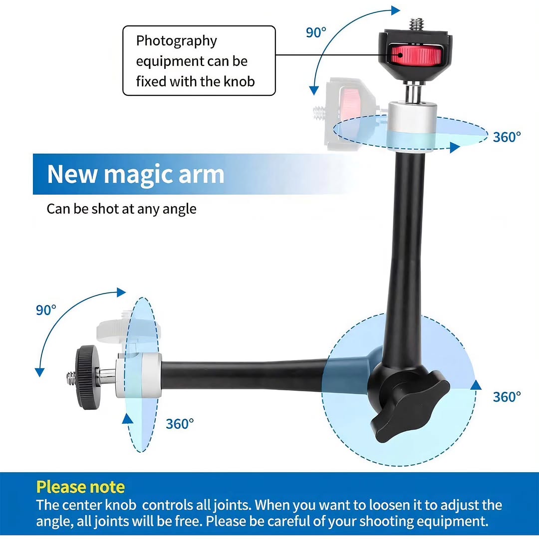 Magic Arm Xtreme - Articulating Friction Arm Clamp Camera Mount -