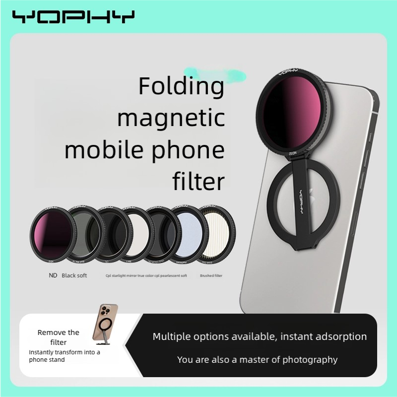 Yophy Magpolar Pro — MagSafe Magnetic Mount with 52mm CPL & ND64 Filters - 