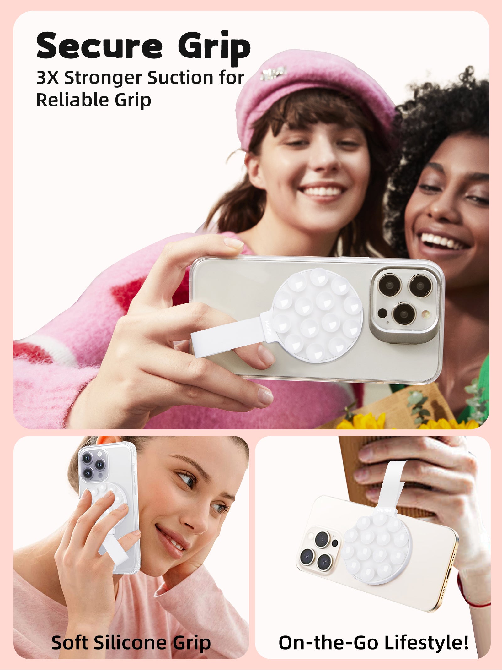 MagSilly - Eco-friendly Silicone Suction Cup Magnetic Phone Holder - 