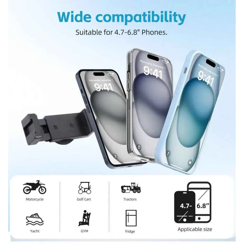MagClip - Ultra-Strong Magnet Holder Clip Phone Holder Kit with 1/4" Mount