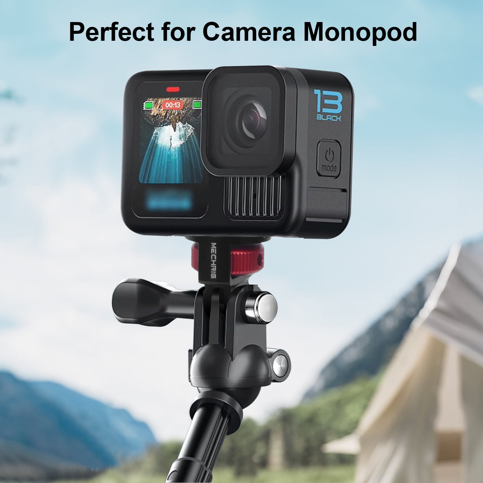 AdaptKit - 1/4" Aluminum Camera Mount Conversion Kit for Insta360 X4 X3/DJI Osmo Pocket 3/Go Pro 13/12/11/10,Lightweight Accessories Adapter for Tripod,Selfie Stick,Stabilizer & Action Gear - 