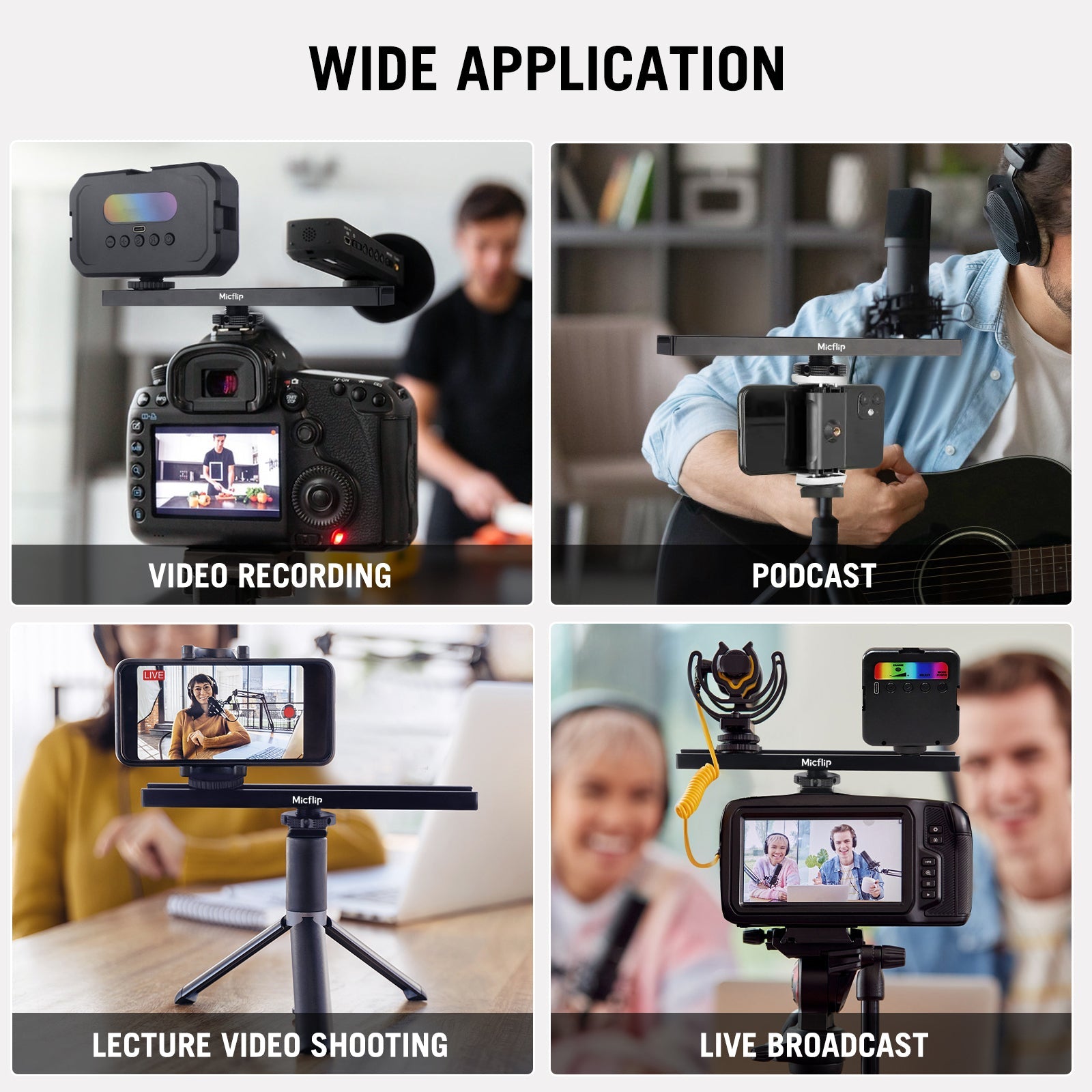 Rigg - 7" Cold Shoe Extension Rail with Multiple Mounting Holes - 