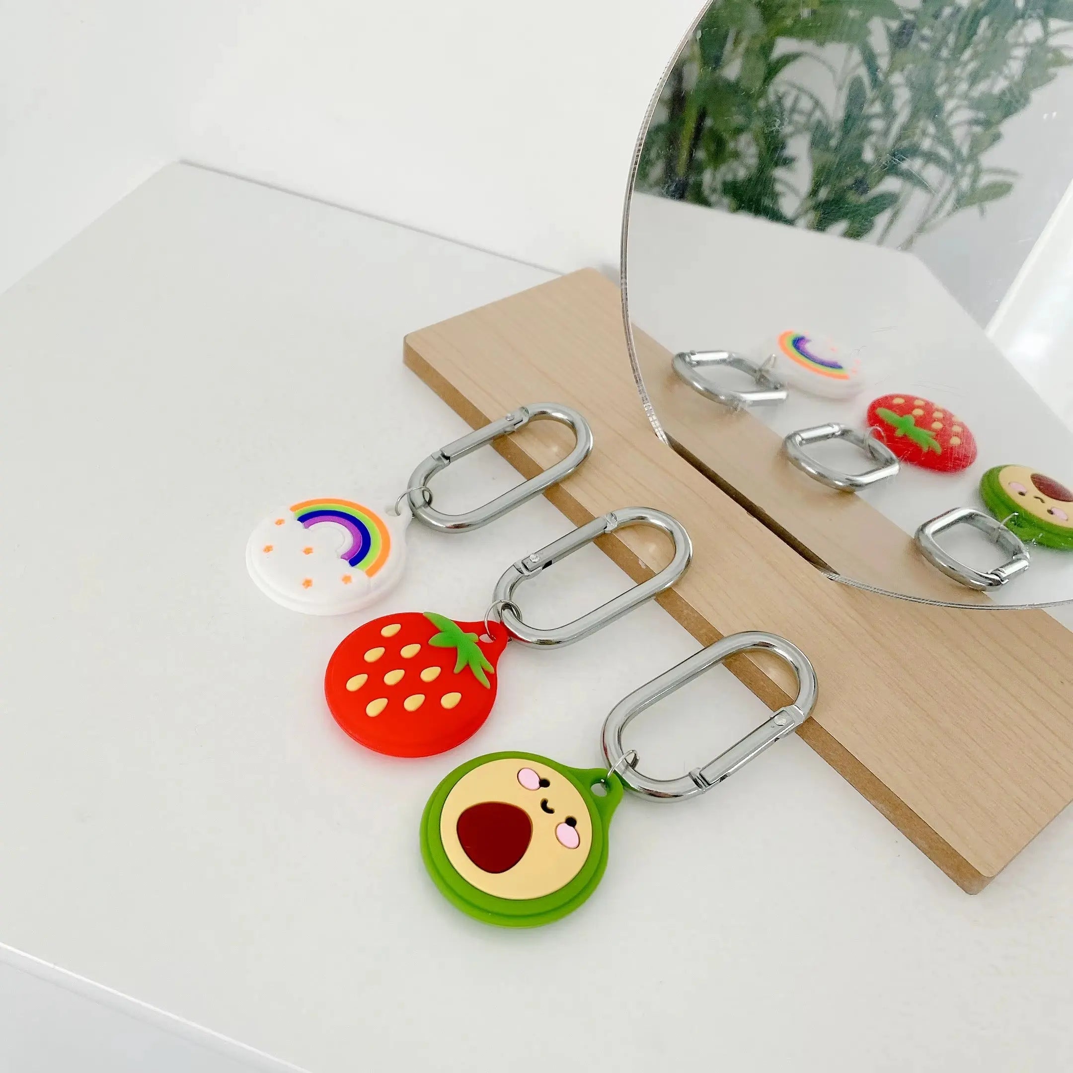 Anti Lost Luggage Tag Soft Silicone 3D Cute Cartoon Designs Cover for Apple Airtag Case