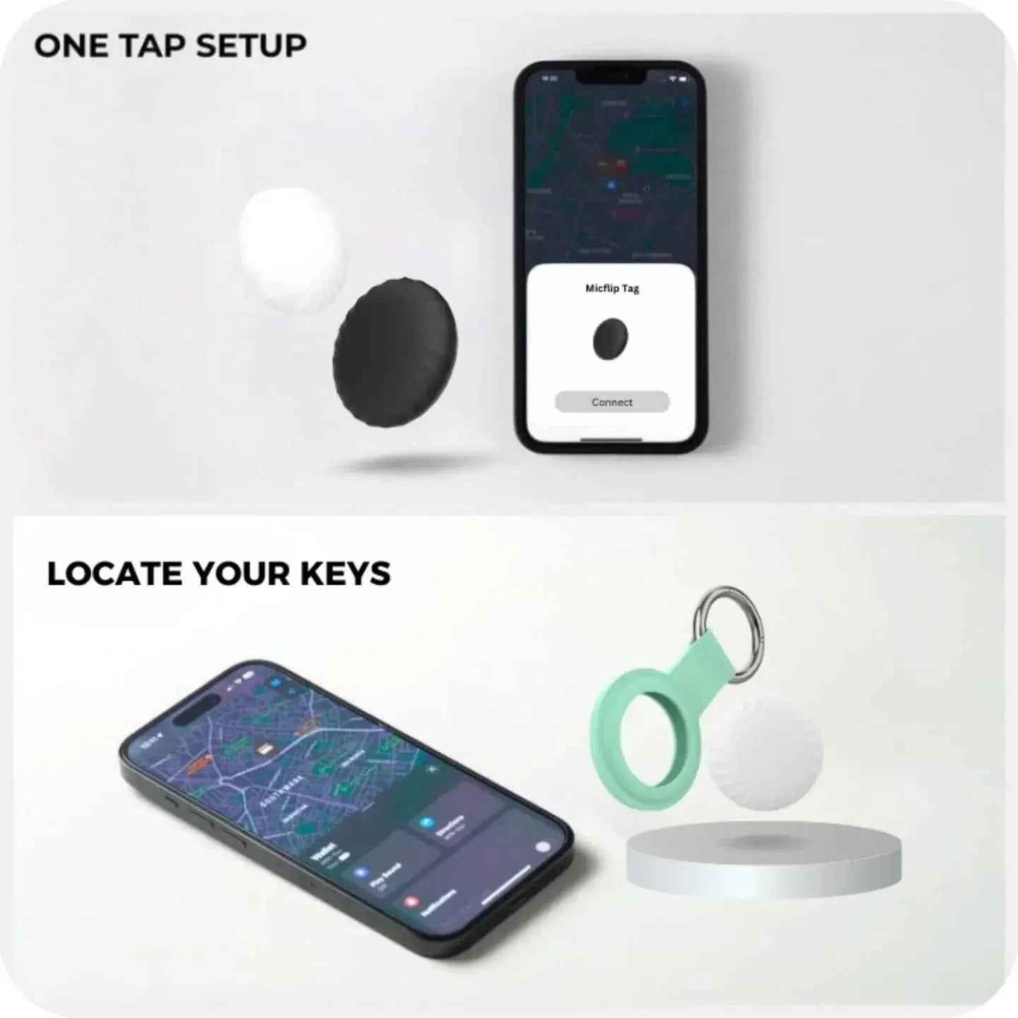 Micflip Tag - Tracker for Iphone