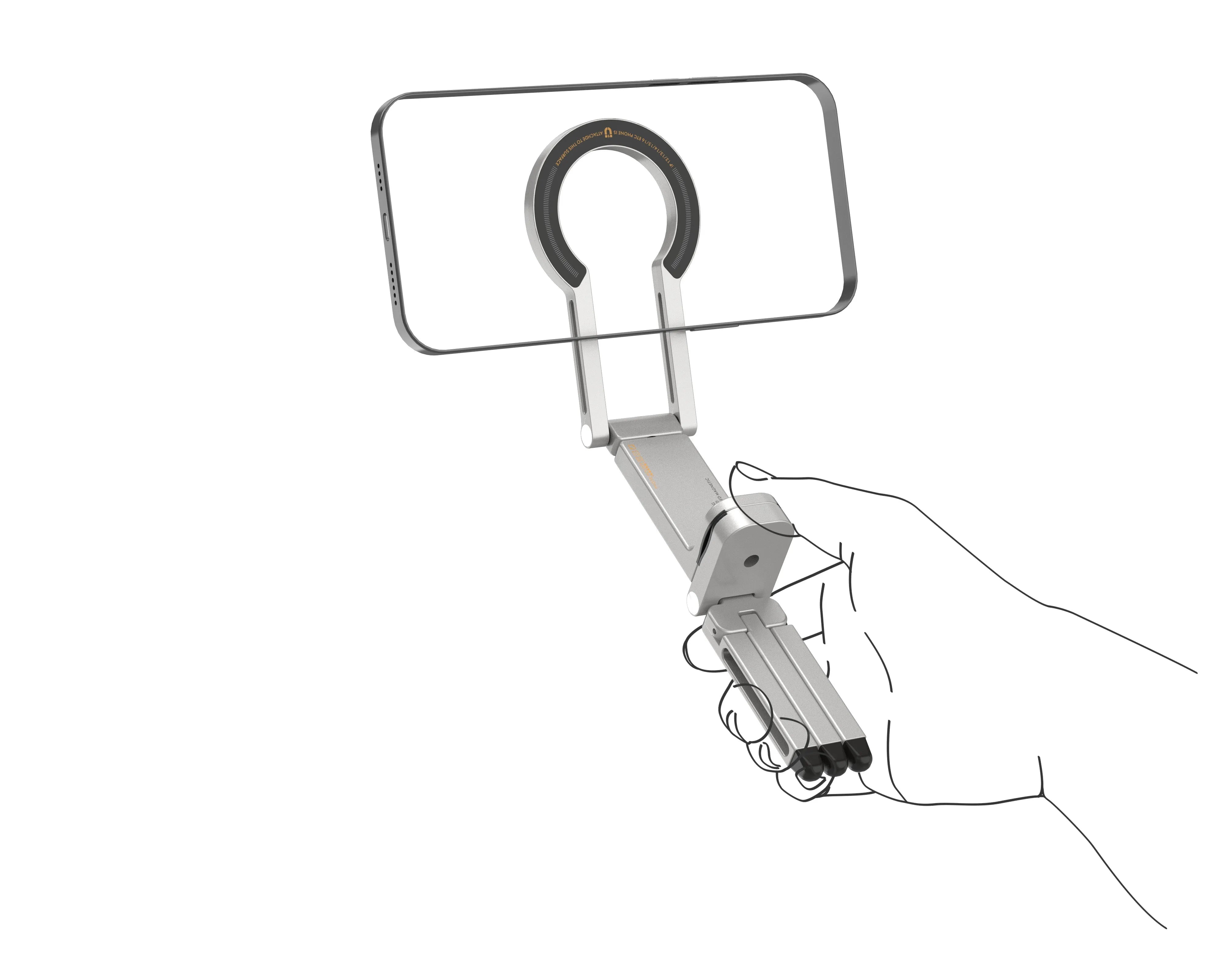 Podloop - 3 in 1 MagSafe Tripod Stand (Clip | Selfie Stick | Tripod)