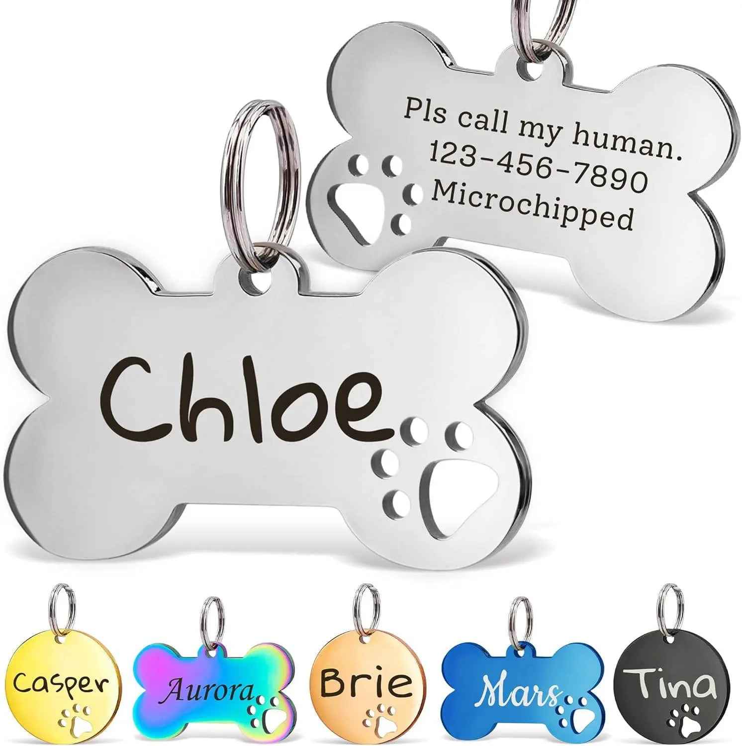 Pet Collar Engraved Tag