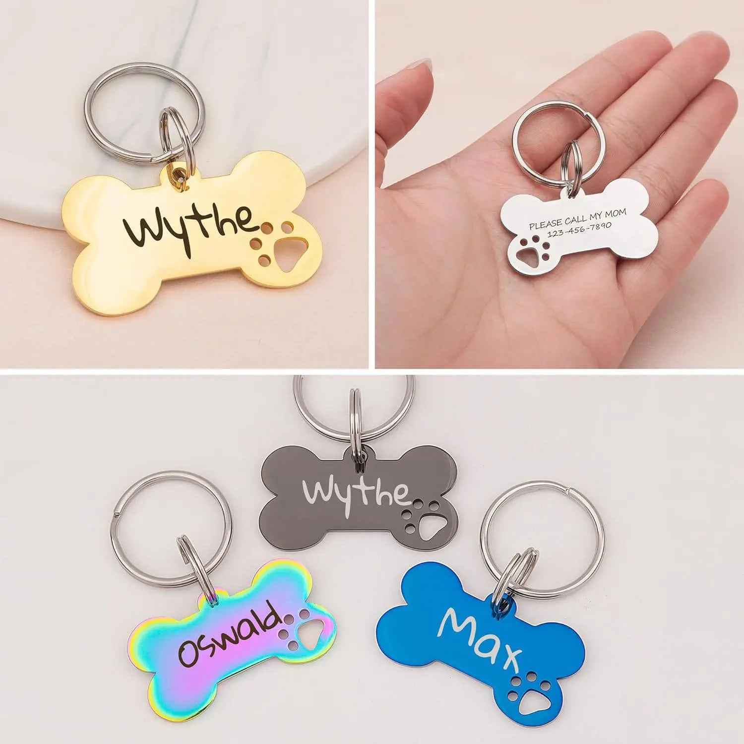 Pet Collar Engraved Tag Pet Collar Engraved Tag Pet Collar Engraved Tag