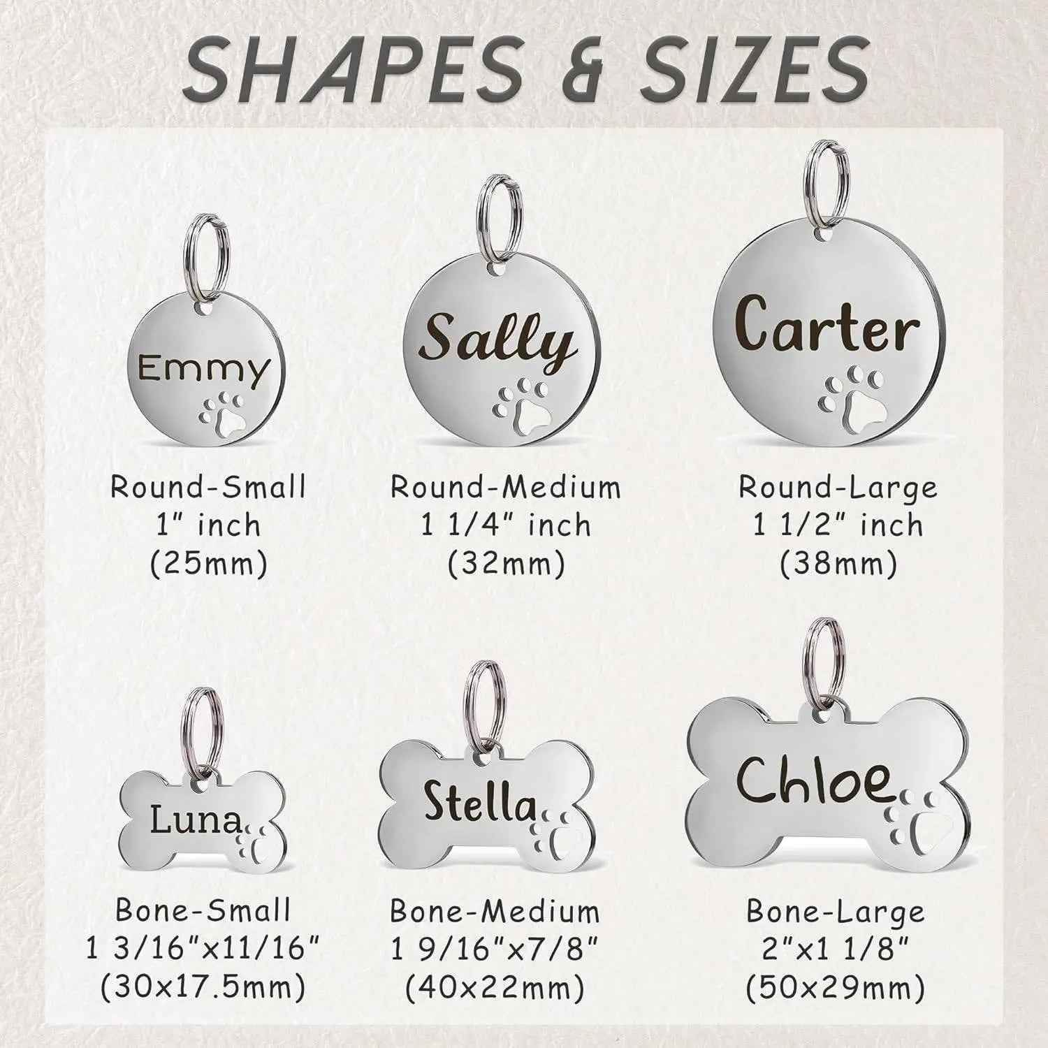 Pet Collar Engraved Tag