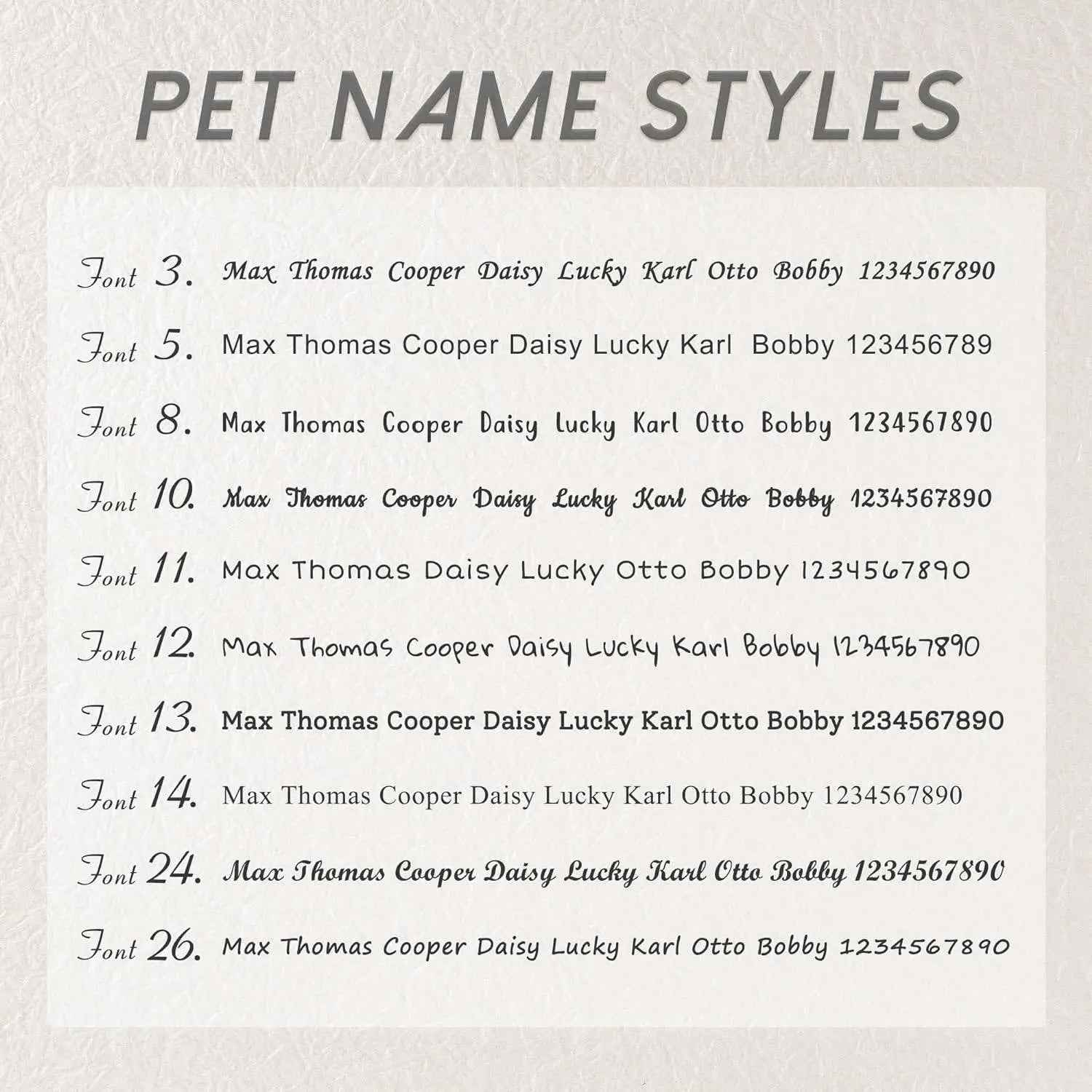 Pet Collar Engraved Tag