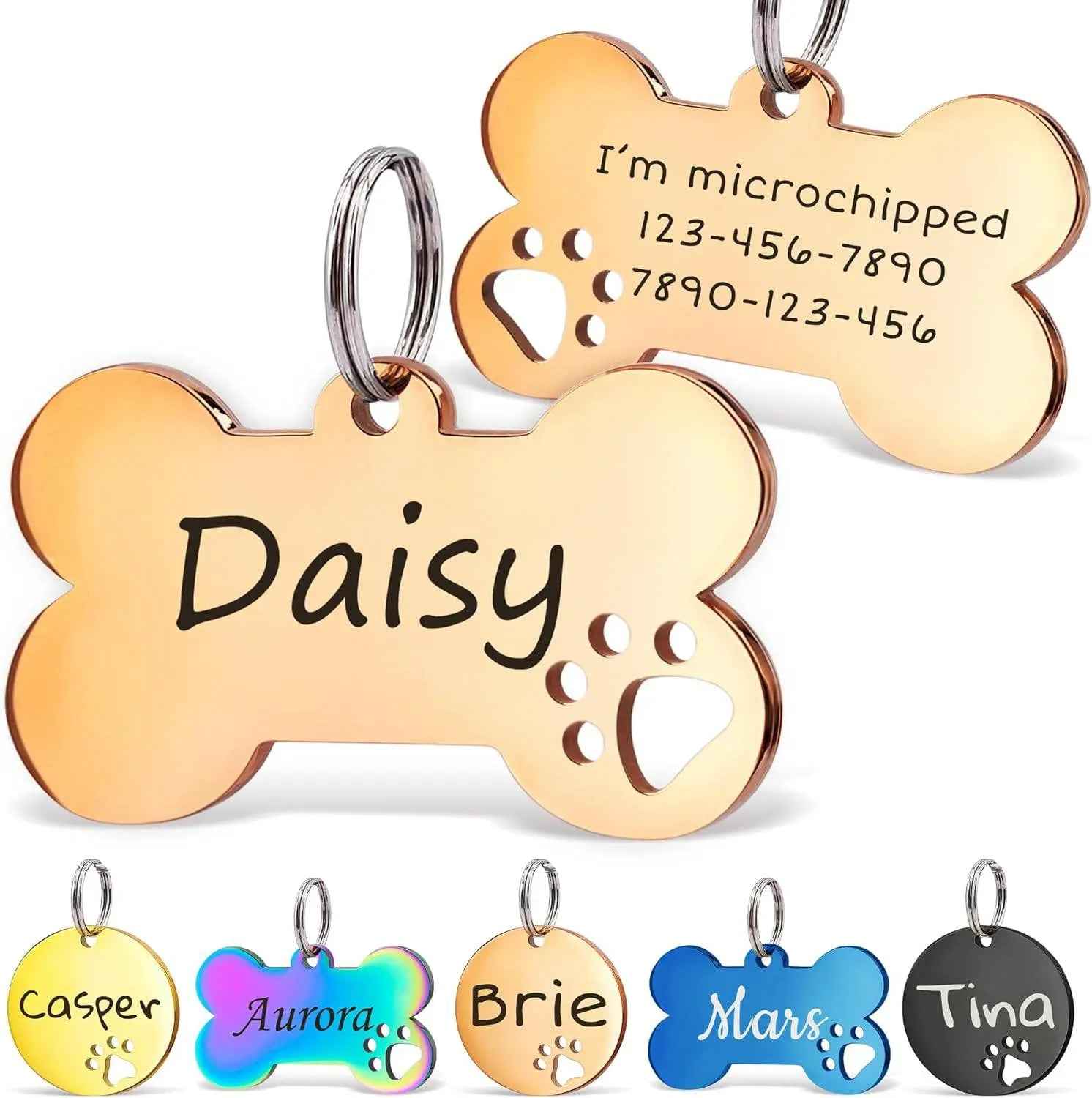 Pet Collar Engraved Tag