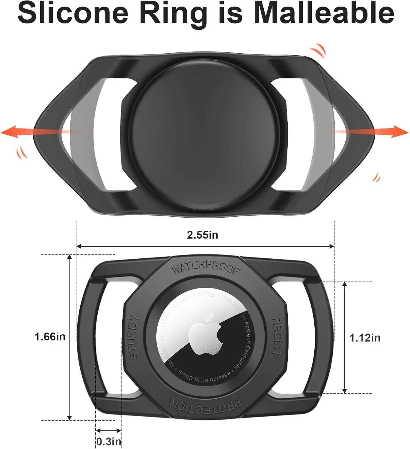 Rubberised Case - Air Tag Case for Dogs