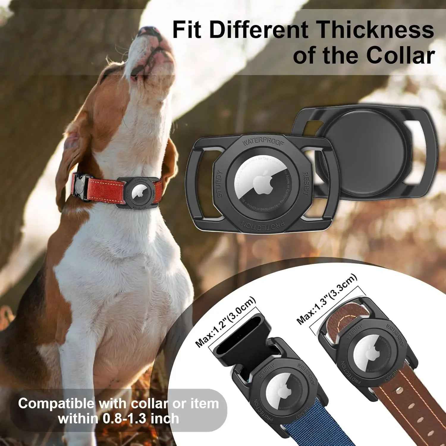 Rubberised Case - Air Tag Case for Dogs