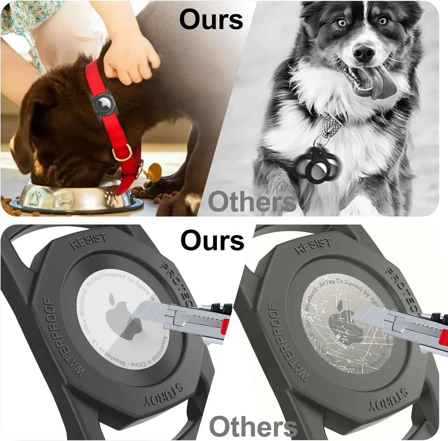 Rubberised Case - Air Tag Case for Dogs