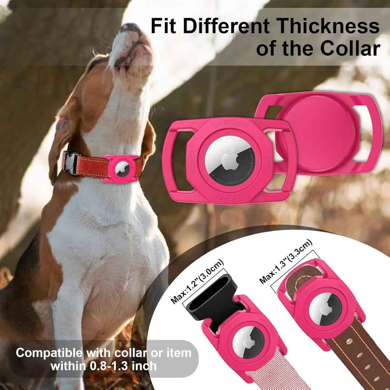 Rubberised Case - Air Tag Case for Dogs