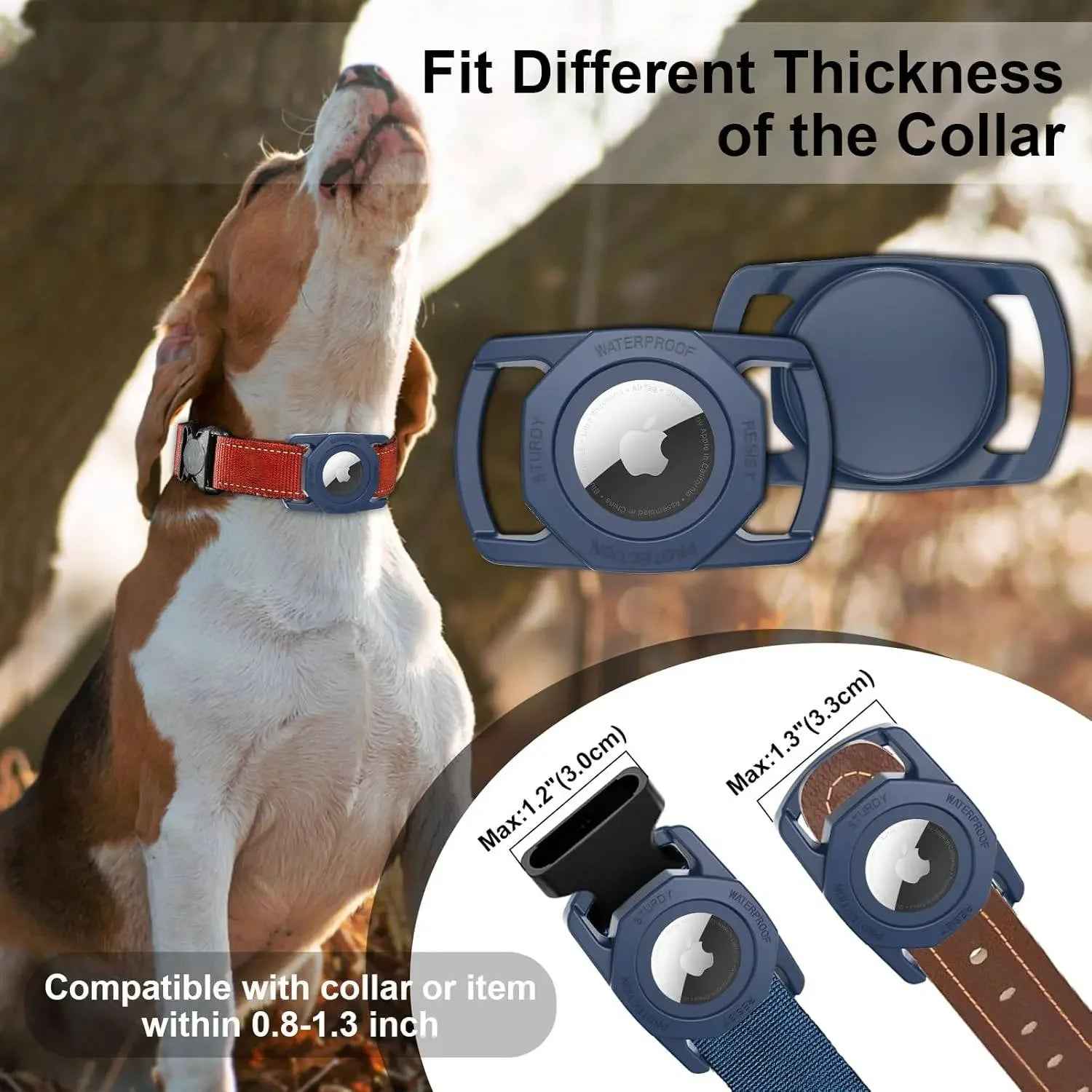 Rubberised Case - Air Tag Case for Dogs
