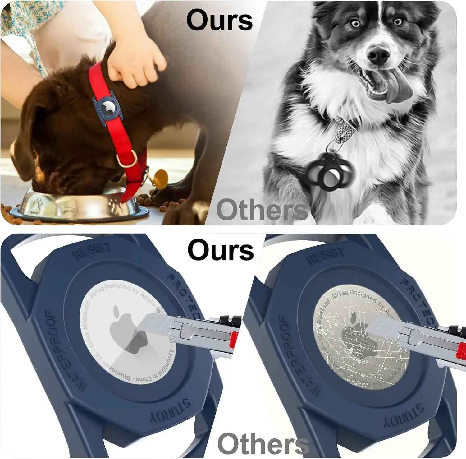 Rubberised Case - Air Tag Case for Dogs