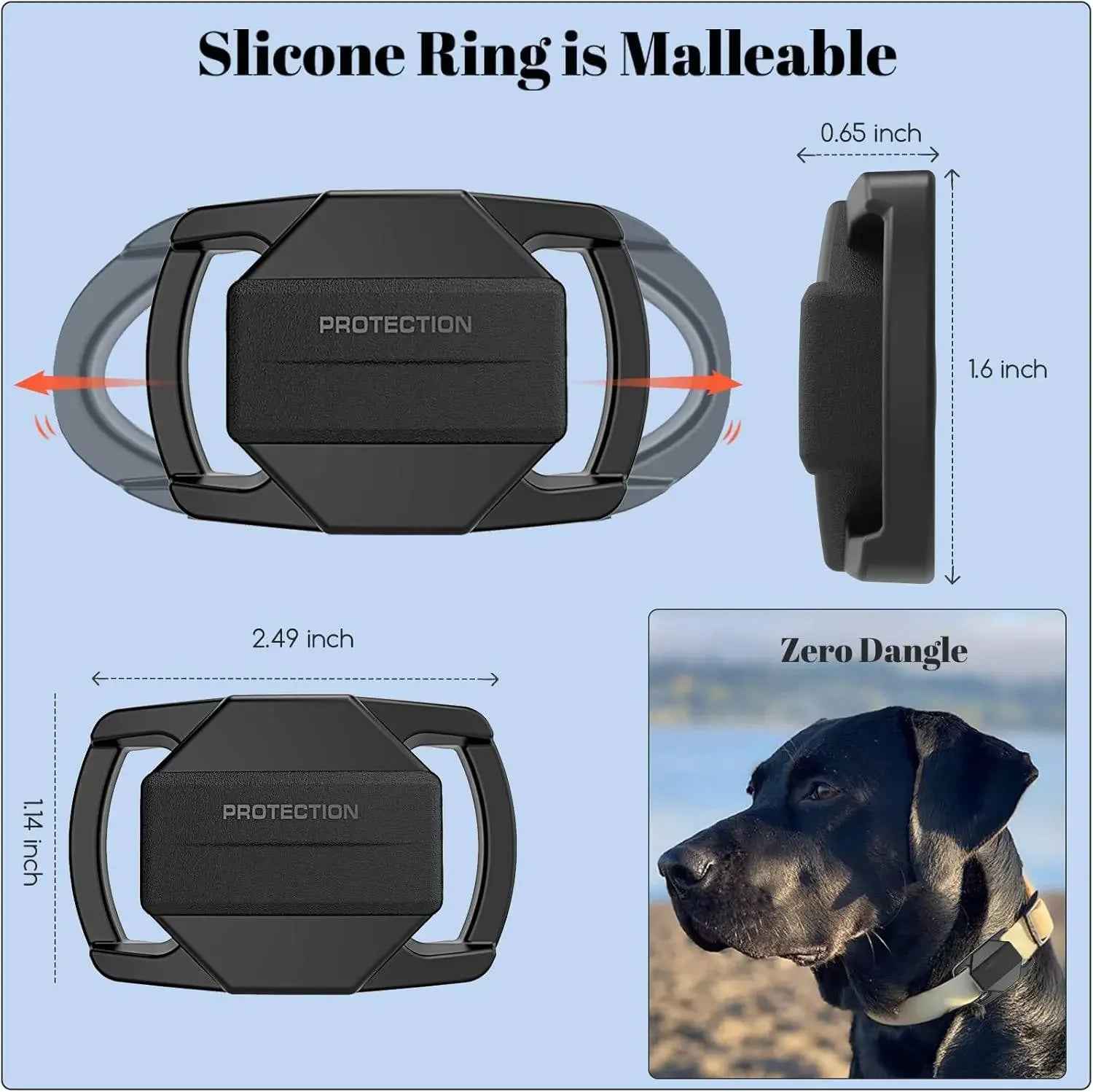 Rubberised Case - Air Tag Case for Dogs