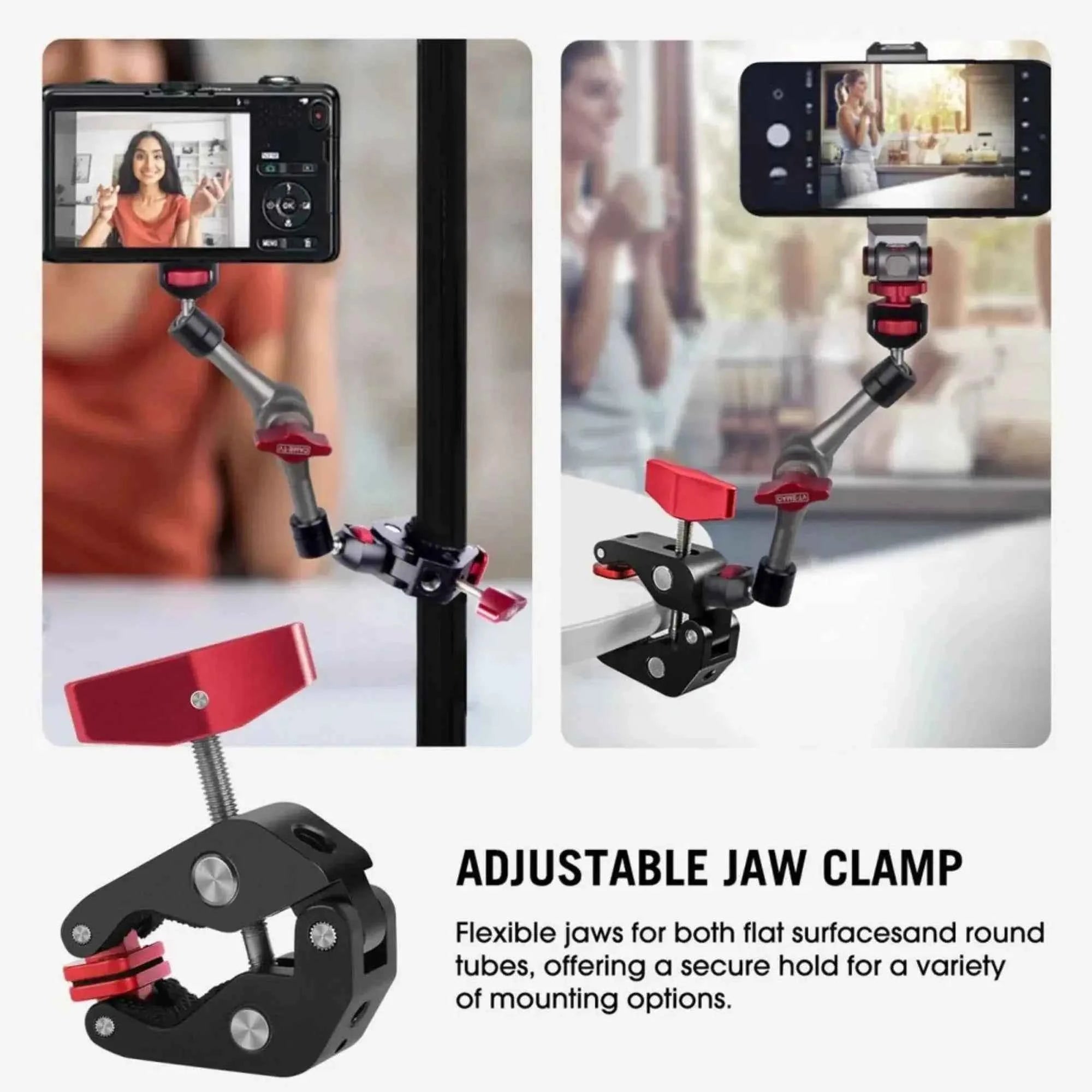Clamp Xtreme - Adjustable Power Clamp with Scalable Mounting Holes for Camera Rigs Clamp Xtreme - Adjustable Power Clamp with Scalable Mounting Holes for Camera Rigs Clamp Xtreme - Adjustable Power Clamp with Scalable Mounting Holes for Camera Rigs