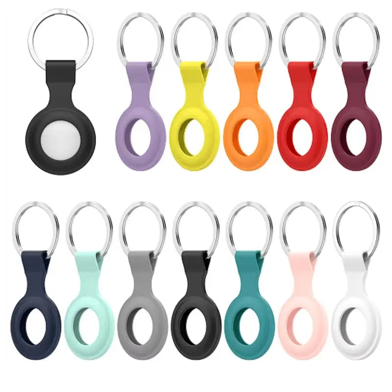 Wholesale Silicone Airtag Protective Cover Cute Dog Collar Keychain Pet Tracker Compatible for Apple Airtag Case