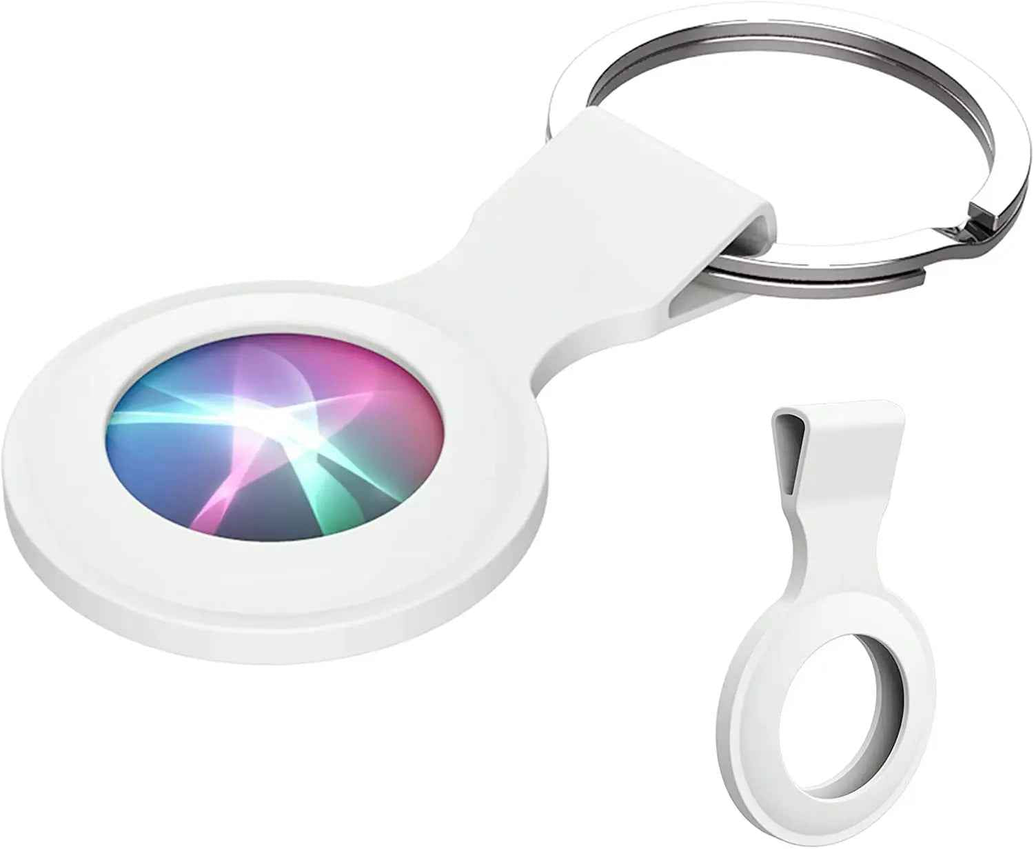 Silicone Airtag Cover Cute Dog Collar Keychain Pet Tracker Compatible for Apples Air tag Case