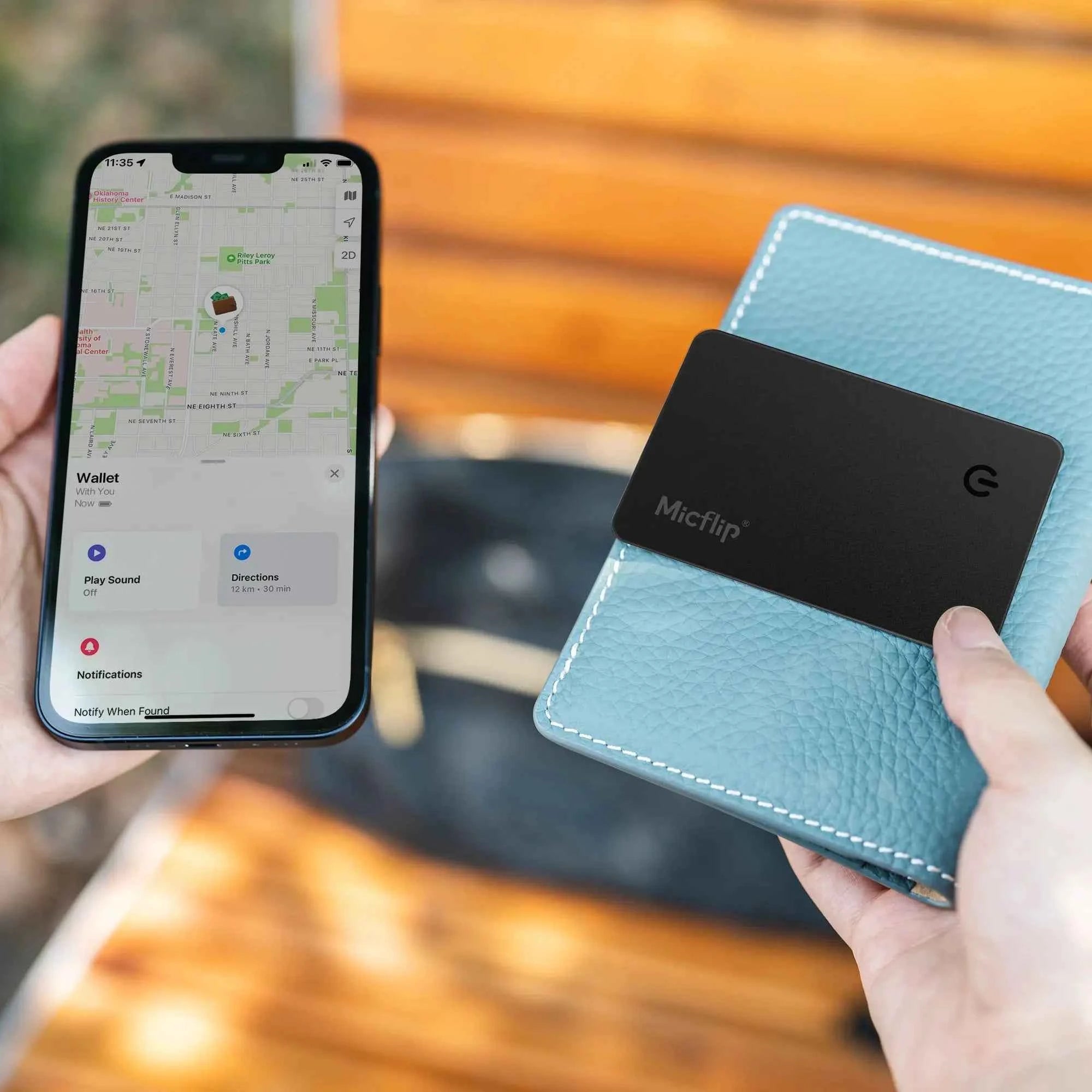 Micflip Card - Wallet Tracker Card